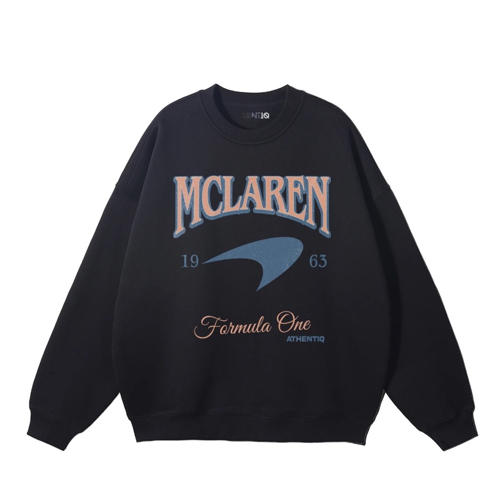 Black MCLAREN F1 crewneck sweater
